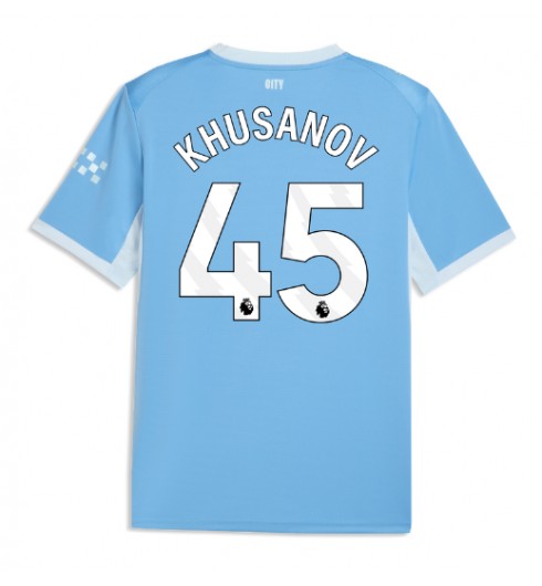 Manchester City Abdukodir Khusanov #45 Domácí Dres 2026-27 Krátký Rukáv Manchester City Abdukodir Khusanov #45 Domácí Dres 2026-27 Krátký Rukáv